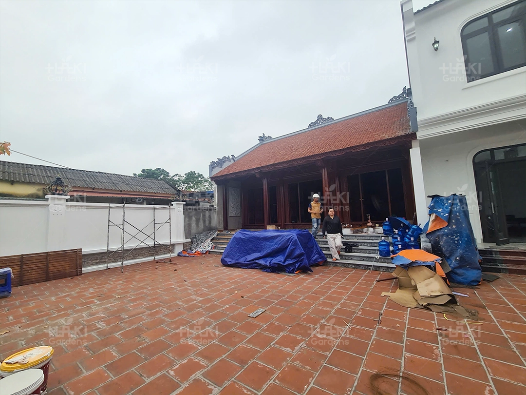 Khảo sát sân vườn nhà anh Jimy