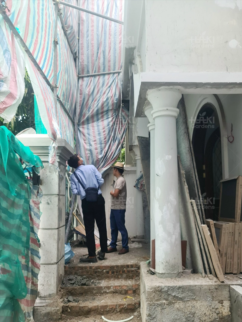 Đội ngũ Haki khảo sát công trình